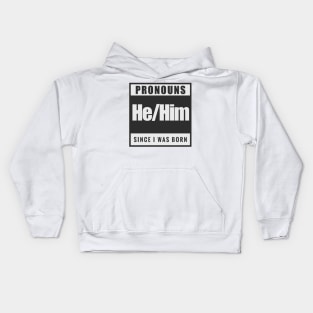 He/Him Kids Hoodie